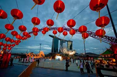 Singapore celebrating Chinese new year