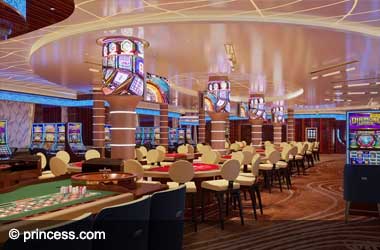 Artists rendering of the Princess Casino onboard the Sun Princess