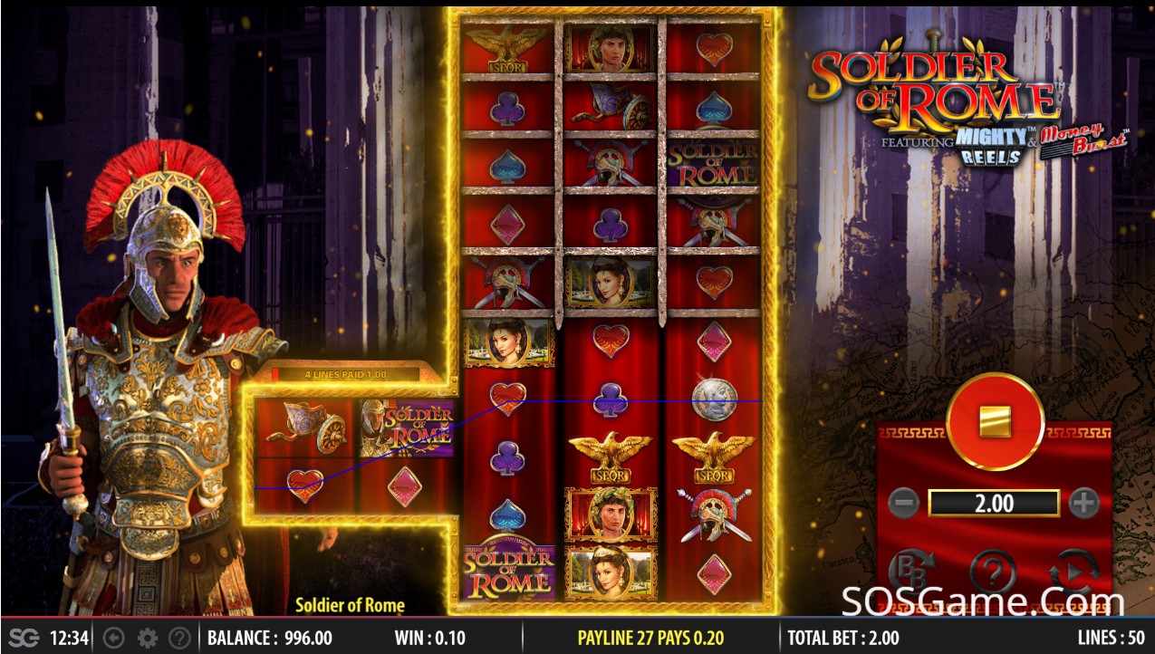 Soldier of Rome Video Slot